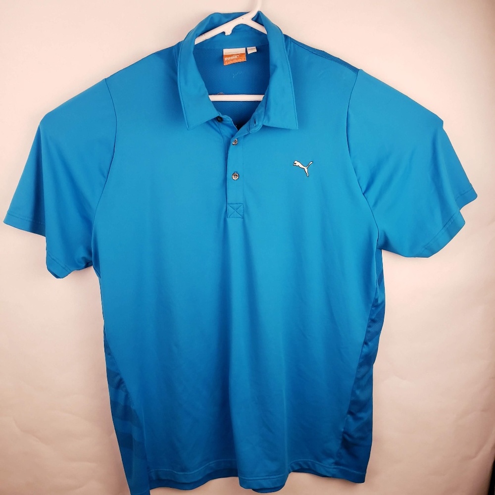Blue Puma Golf Moisture Wicking Polo Size XL